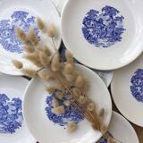 English dessert plates