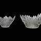 Set of 2 "Revontulet" / "Northern Lights" glass bowls by Tauno Wirkkala for Humppila / Finland / Mid Century Modern Design / 1960s