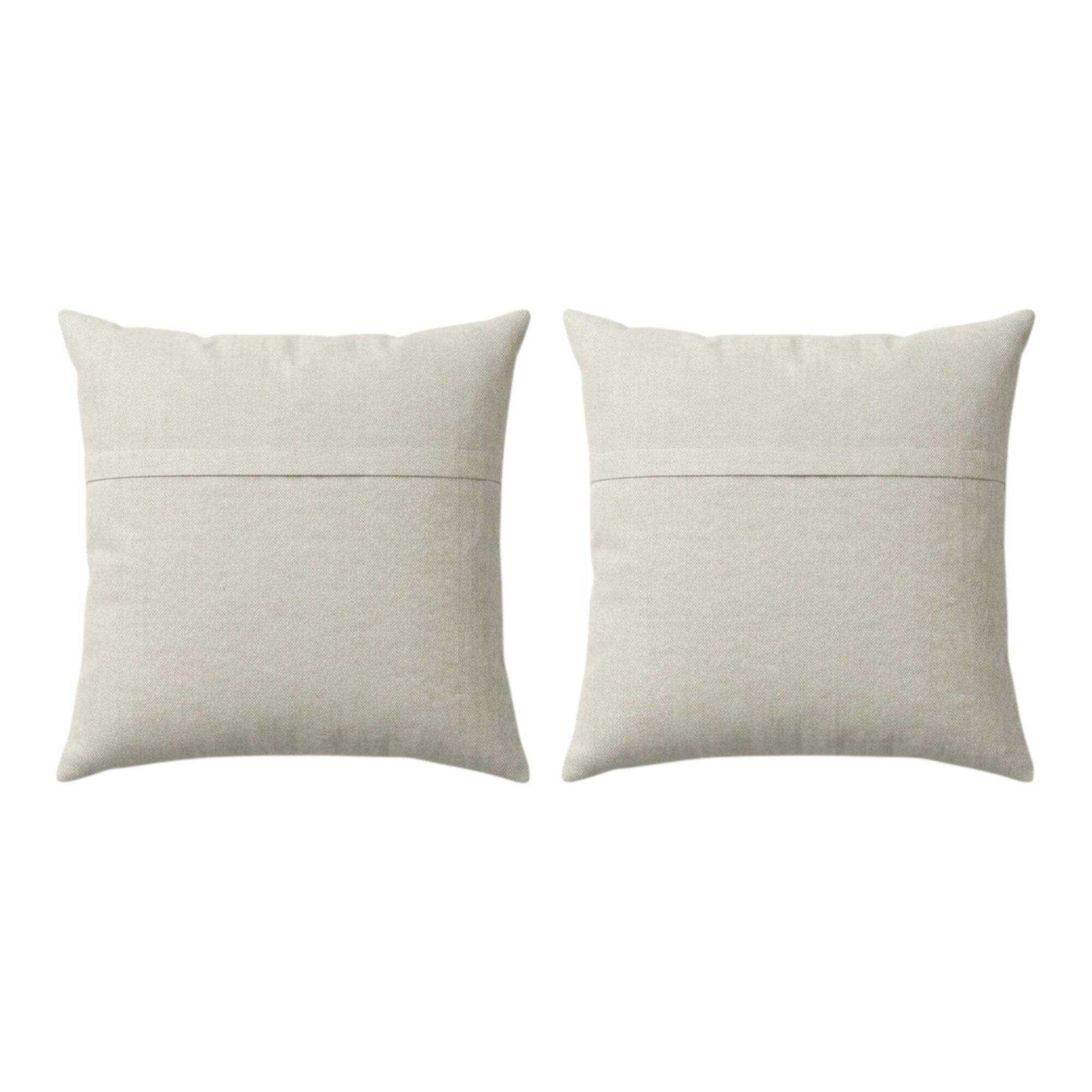Set of 2 vintage embroidered cushion covers 58x64 cm