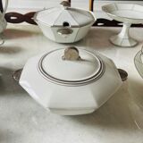 Bernardaud rare table service with platinum pattern art deco