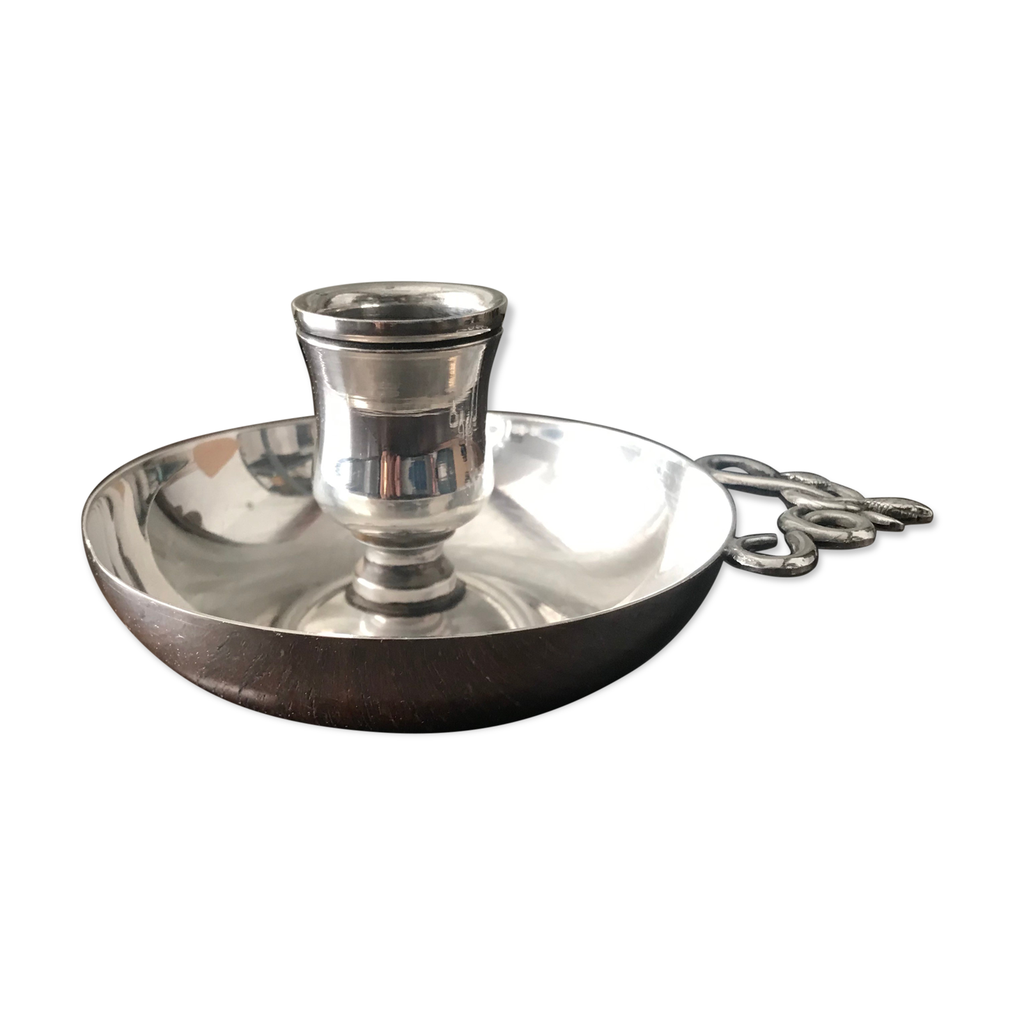 Candle holder Cellar rat Silver metal