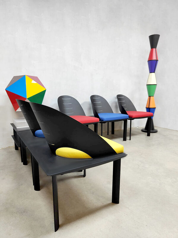 Chaises vintage design français patrice bonneau genexco 80s