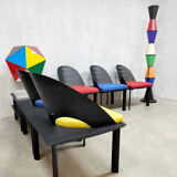 Vintage french design chairs patrice bonneau genexco 80s