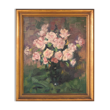 Still life with pink flowers