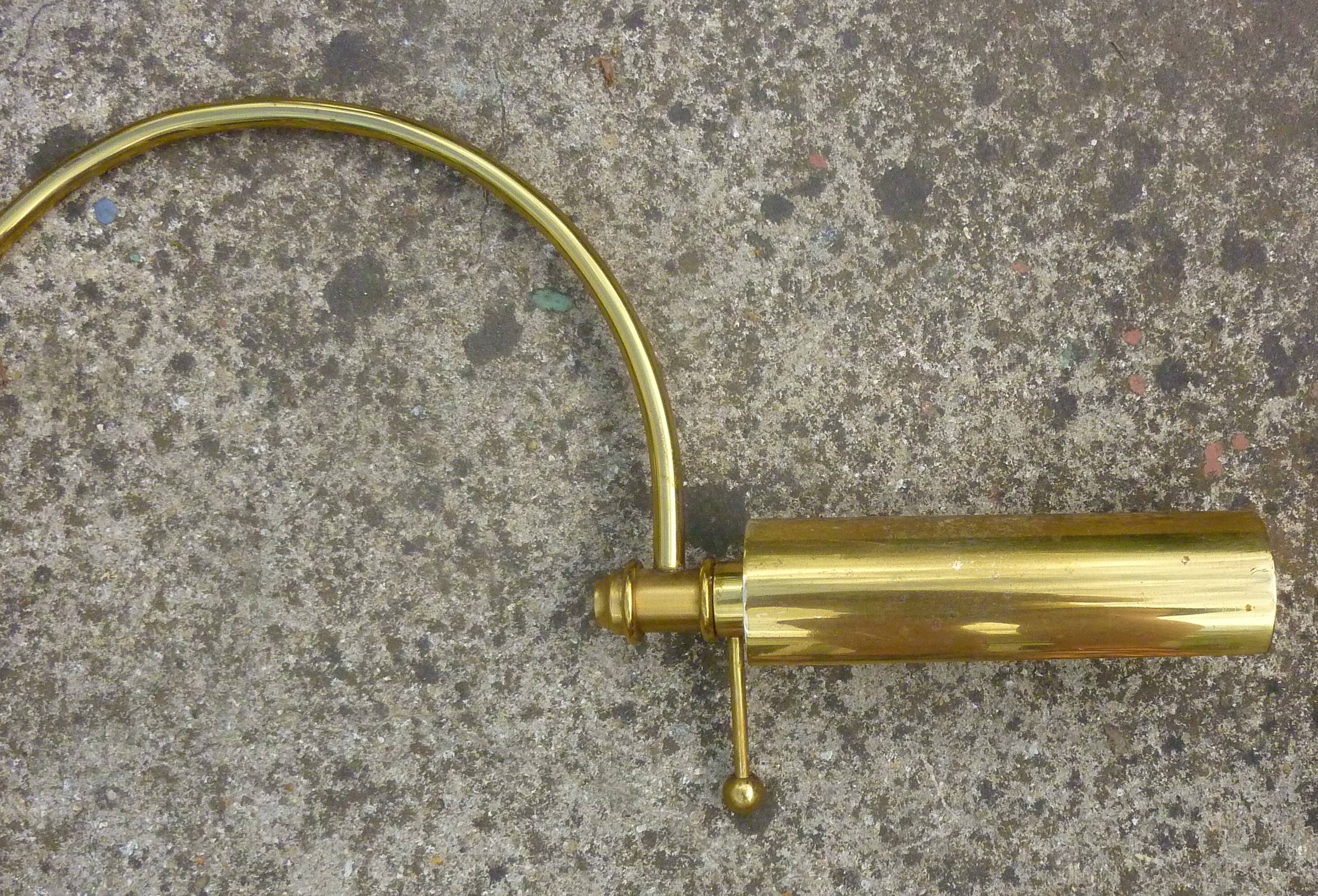 lampadaire liseuse bronze dore italie
