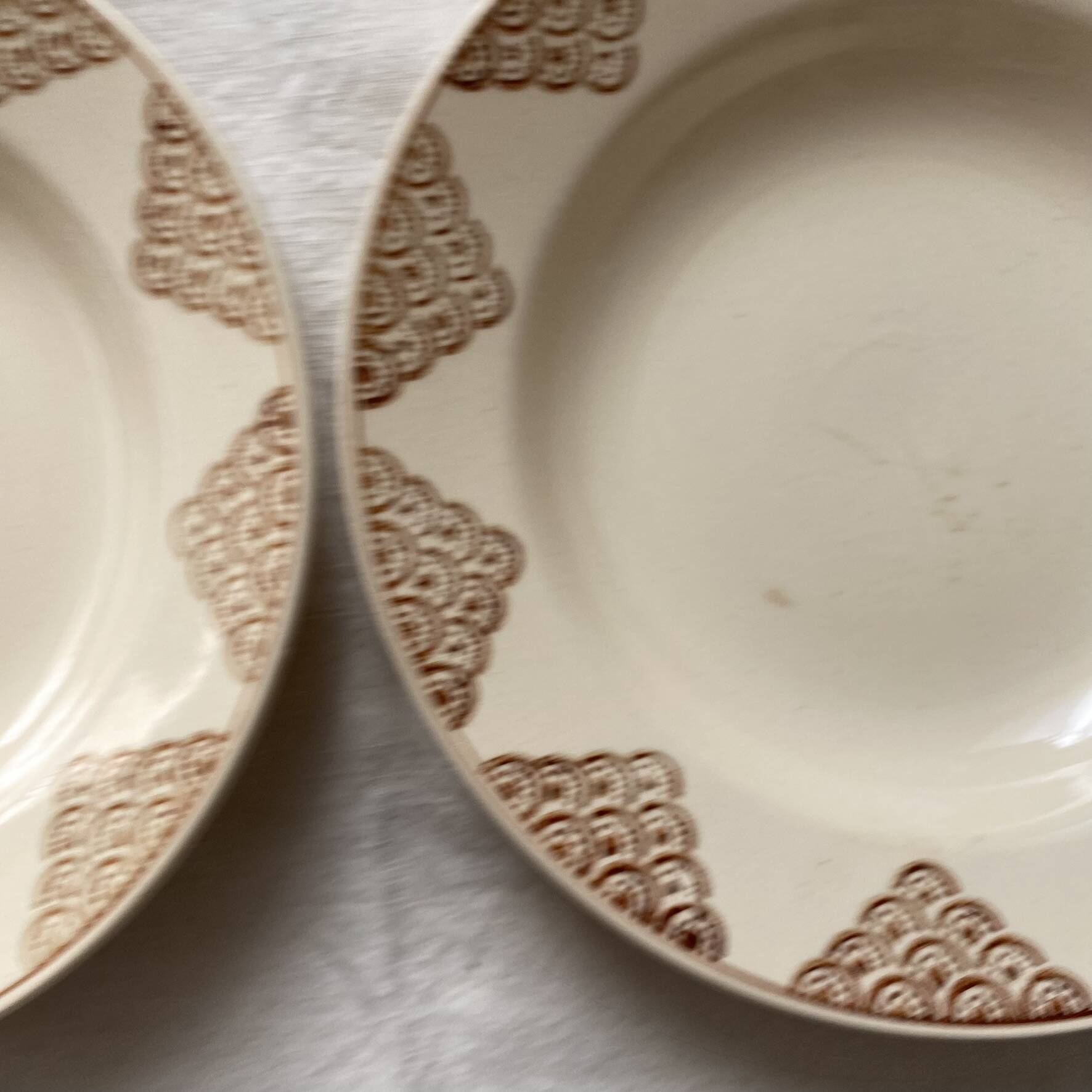 St Amand deep plates, 1930s