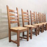 Set of 6 Vintage Razor Blad Chairs
