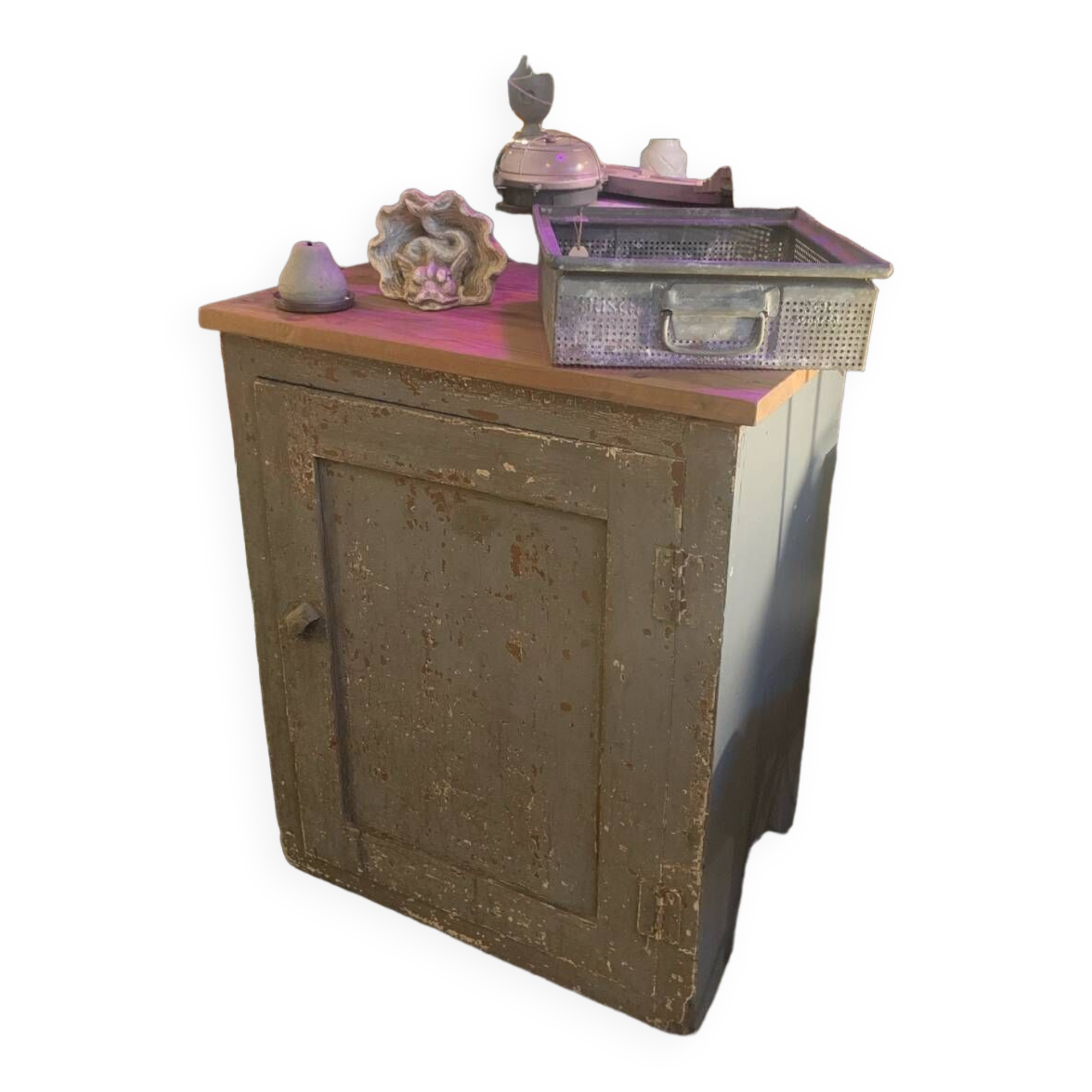 Confiturier patiné gris