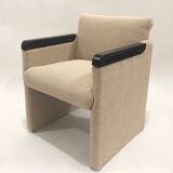 Reupholstered 1980s armchair