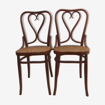 Paire de chaises des années 30 marque S.L