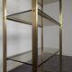 Artelano shelf in metal and smoked glass