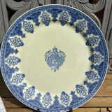 Large round dish Coat of arms Gien