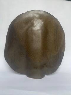 Free-form glazed ceramic vase from the 1960s