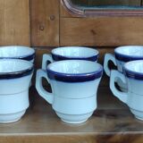 Series of 10 brulot cups/porcelain 19th century