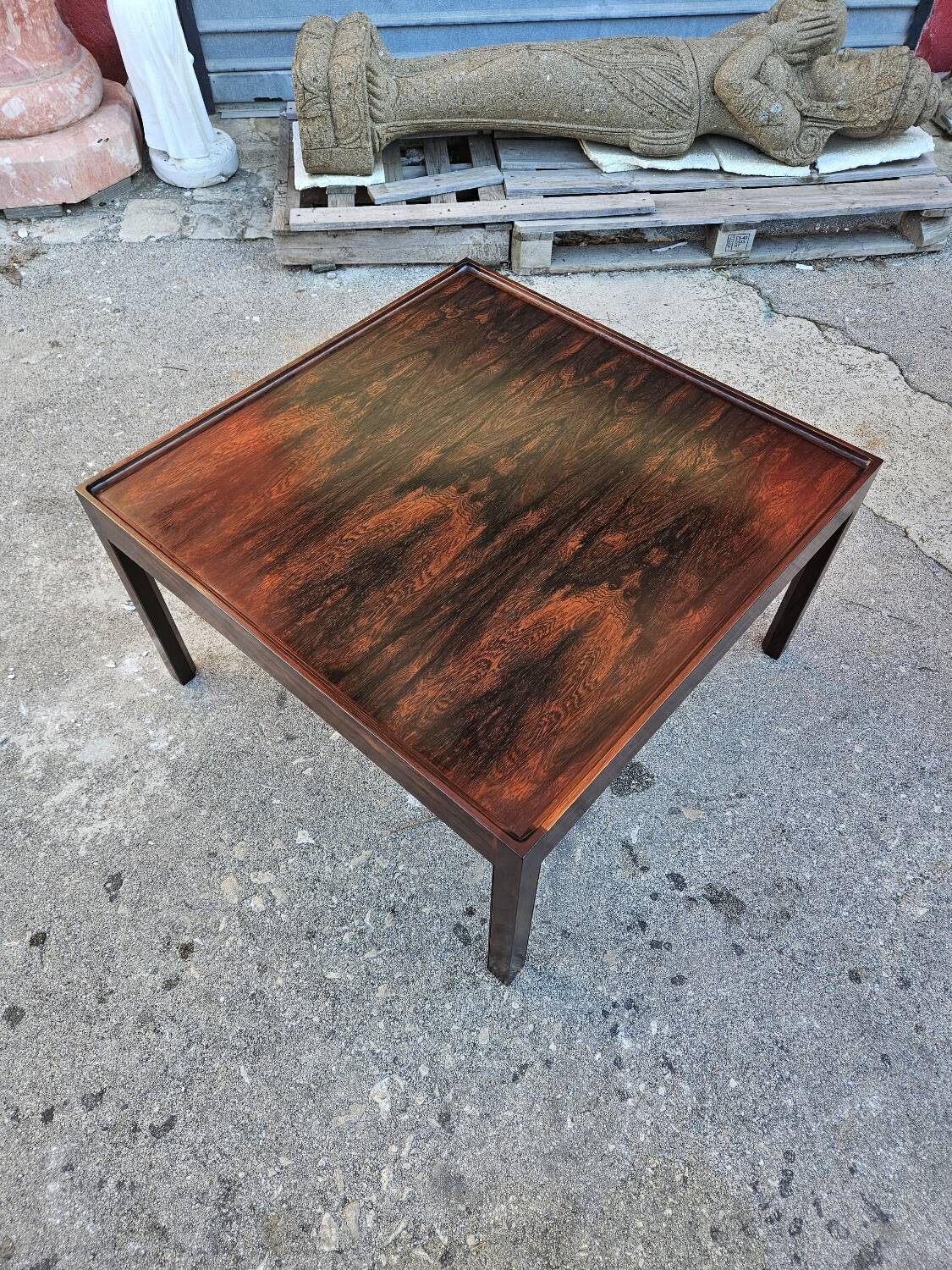 Scandinavian coffee table in rosewood