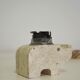 Smoking accessories in marble and onyx, 1970s, lot of 4