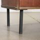 High metal cabinet with mahogany veneer, Italy 1960s