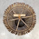 Midcentury rattan umbrella stand vintage 'Tiki'