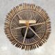 Midcentury rattan umbrella stand vintage 'Tiki'