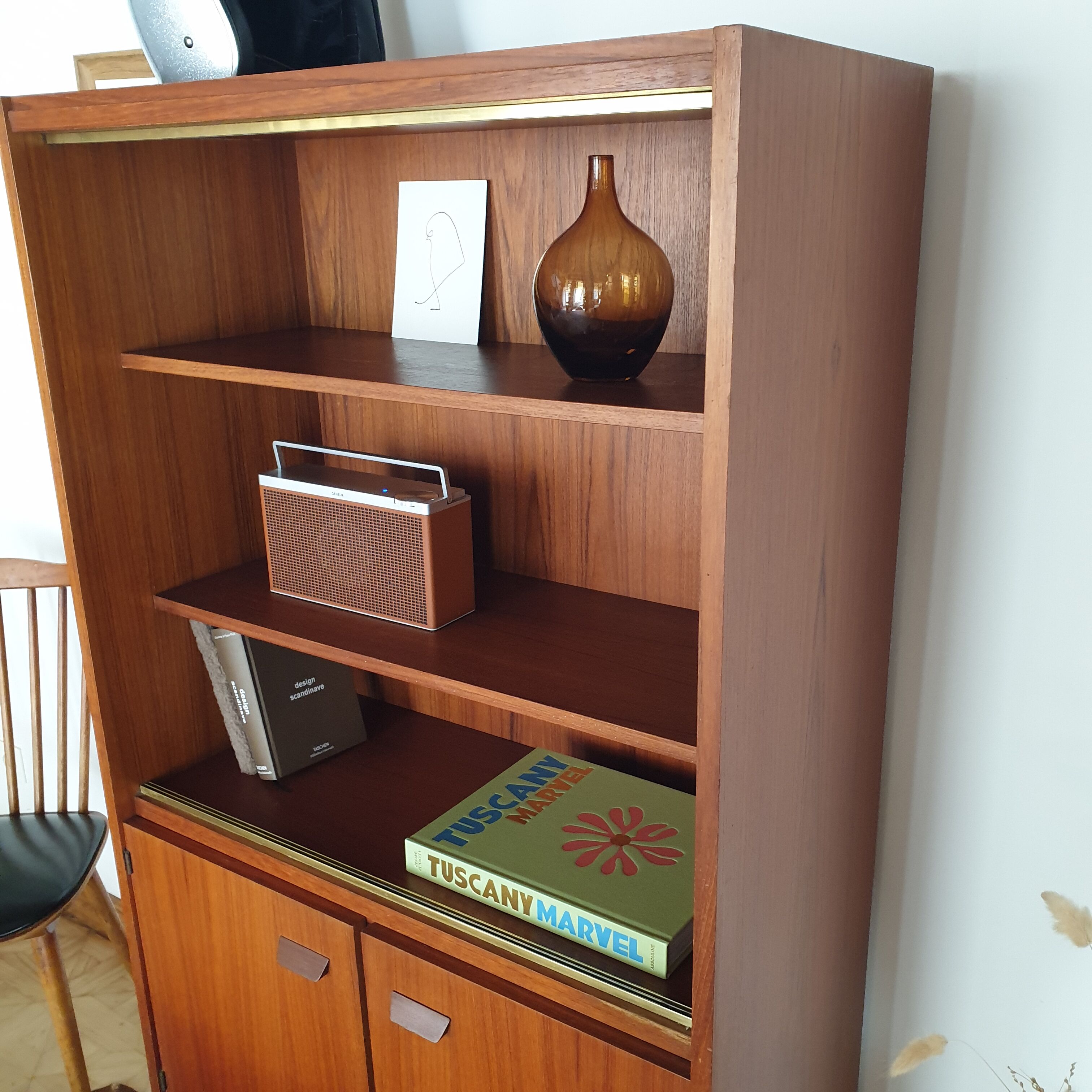 Vintage furniture library 60s teak