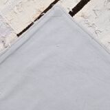 7x9 Brown Cream Striped Handmade Vintage Kilim Rug, 204x279Cm