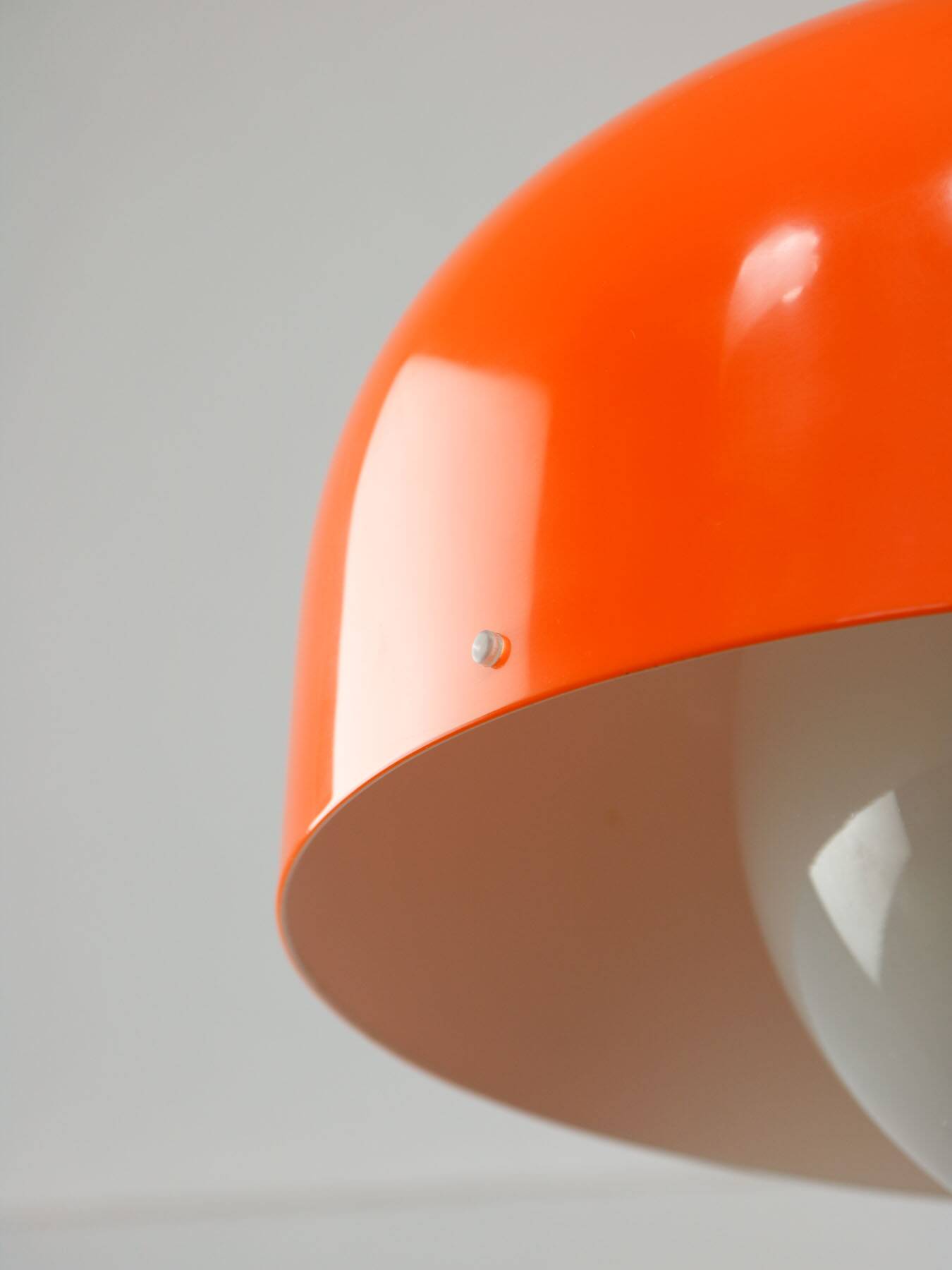 Big Space Age Pendant from Guzzini in Orange, 1970s