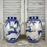 Pair of Art Deco style ceramic vases