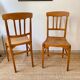 Paire de chaise bistrot Stella France vintage années 50