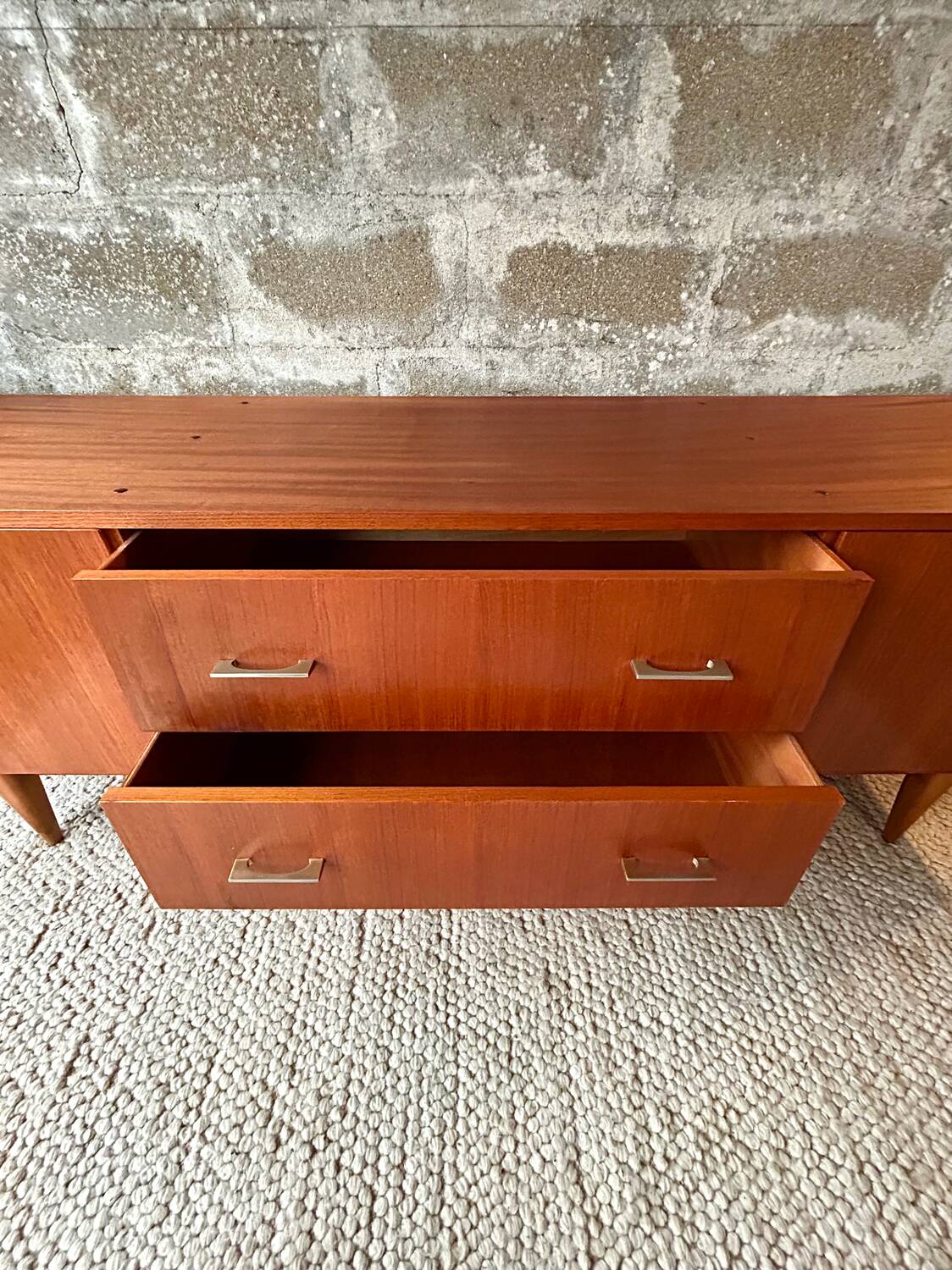 Vintage Scandinavian teak sideboard - unique piece - 1960s/70s