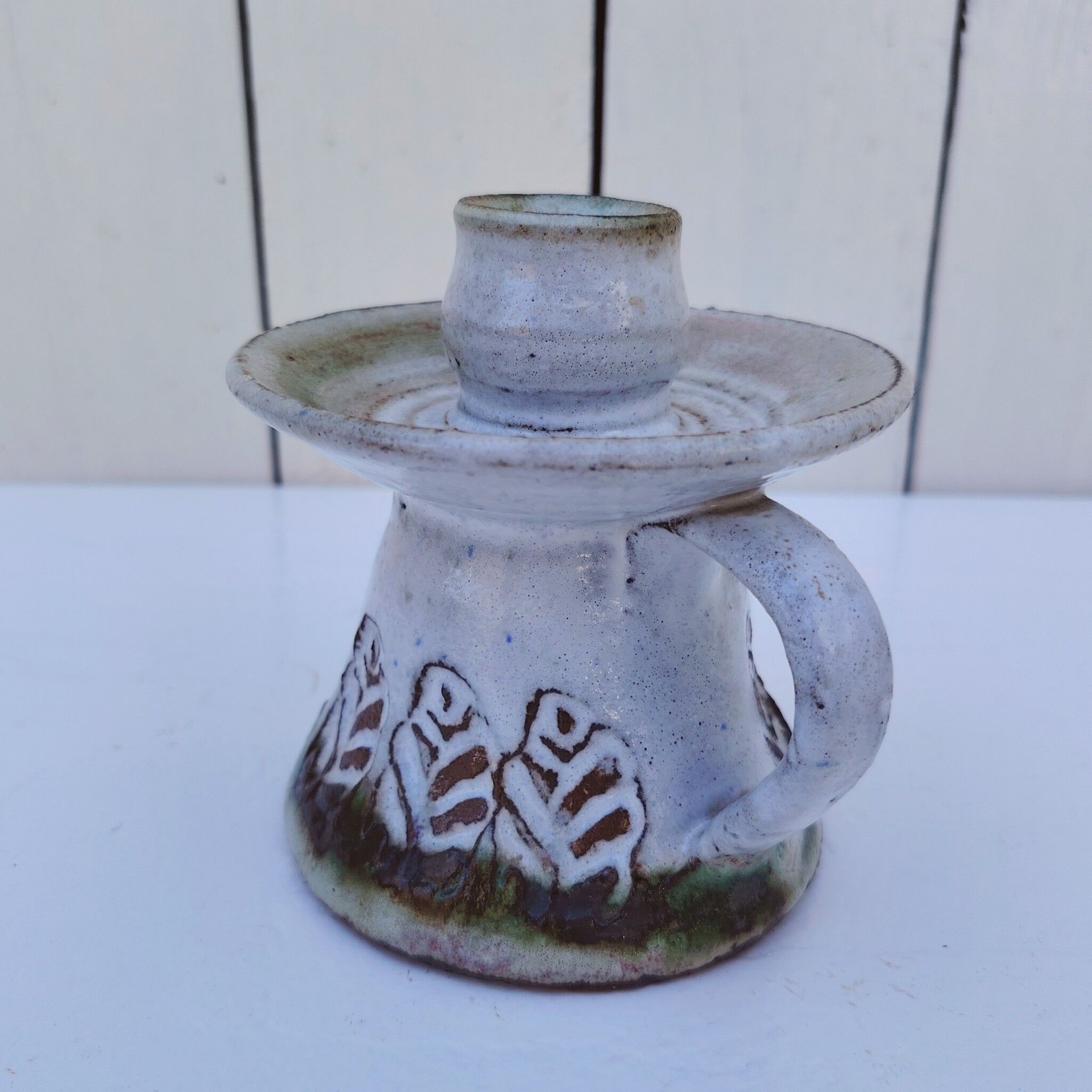 Ceramic candlestick, Albert Thiry, vintage
