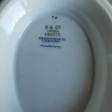 Oval soup pot in Limoges Bernardaud porcelain, Pondicherry model