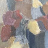 Oil on canvas stylized bouquet