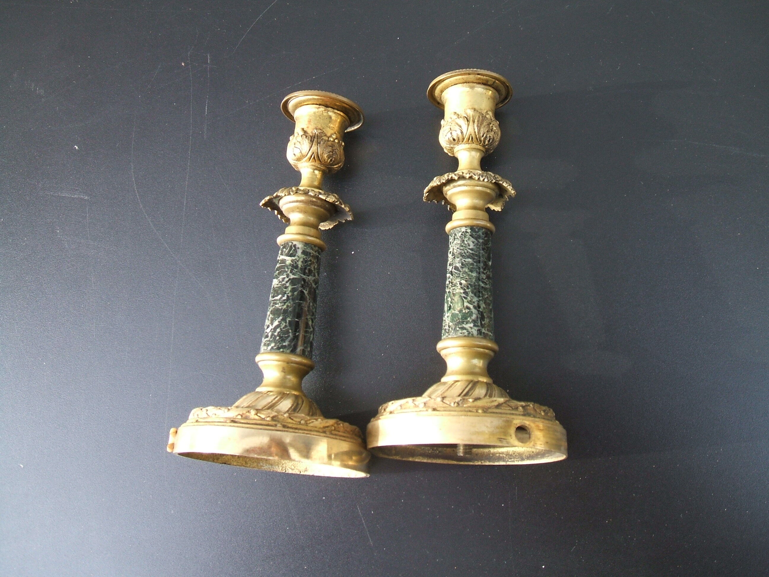 PAIR OF CANDLE HOLDERS XIXEME