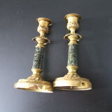 PAIR OF CANDLE HOLDERS XIXEME