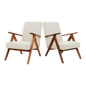 Une paire de fauteuils - tissu