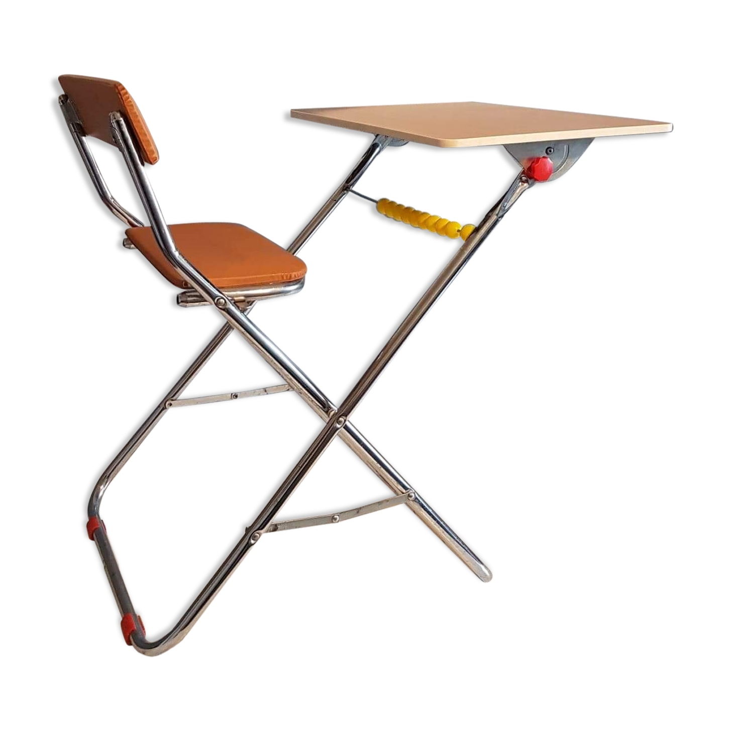 chaise bureau pliable pour enfant Gico toys des années 70