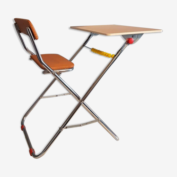 chaise bureau pliable pour enfant Gico toys des années 70