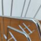 Chrome magazine rack