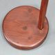 1970s Scandinavian counterbalance pine floor lamp, new paper shade