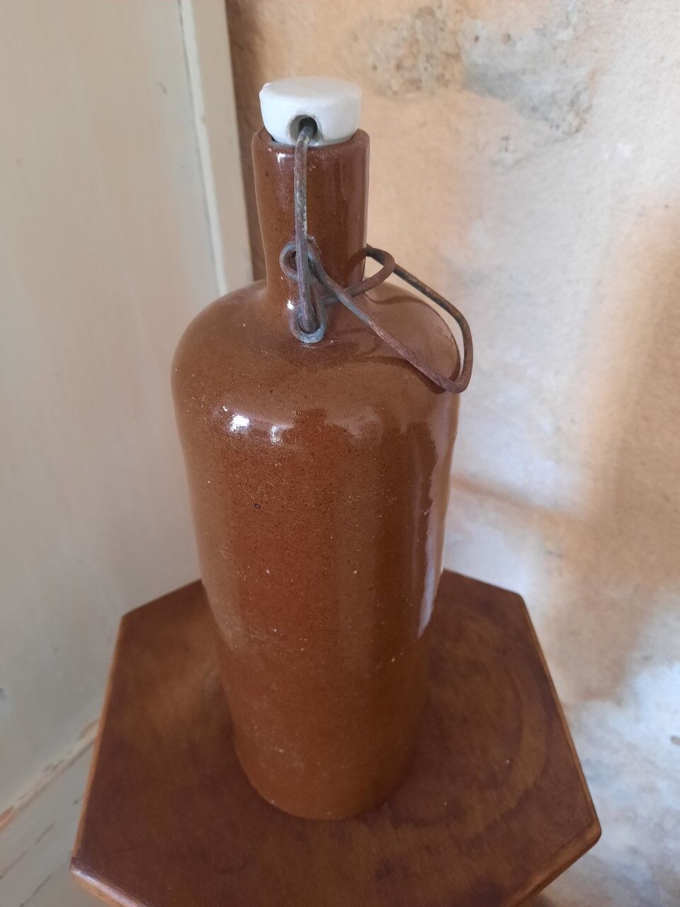 Antique stoneware bottle