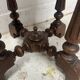 Napoleon III style piano stool in solid walnut, 20th century.