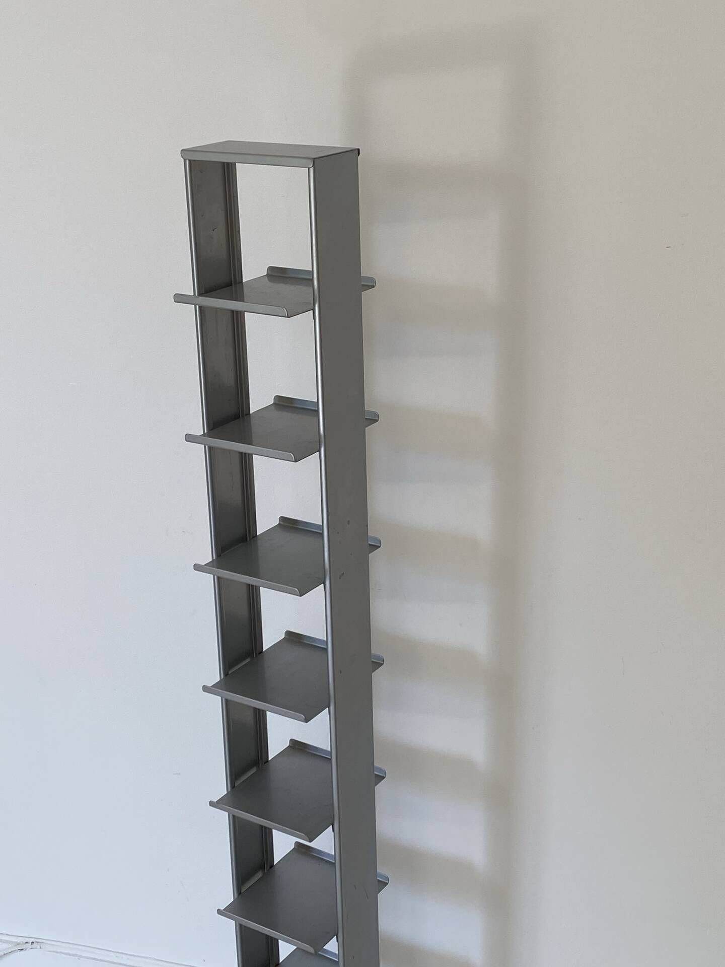 Metal tower and concrete block storage