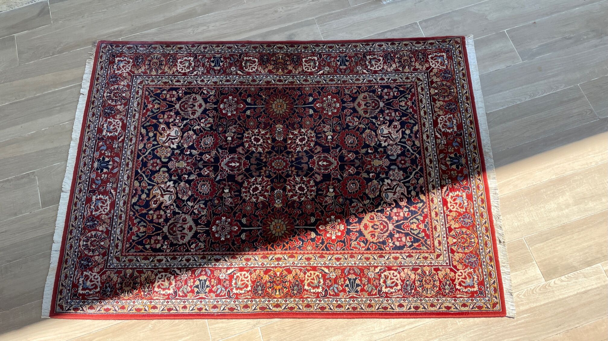 Vintage mechanical carpet art deco inspiration 186x138cm