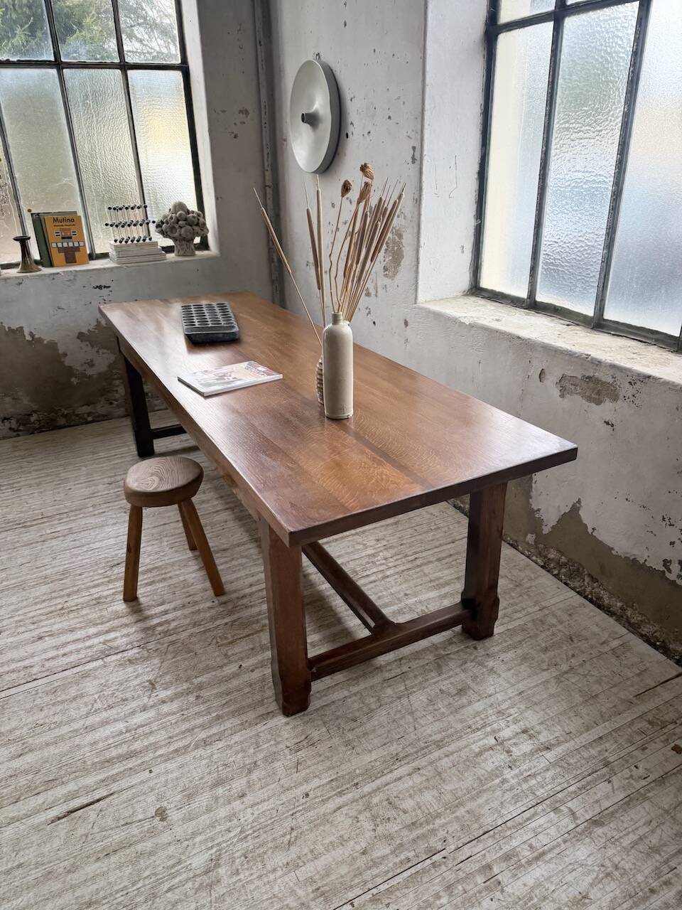 Table de ferme XL en chêne massif