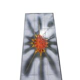 Vintage space age coffee table with chrome frame