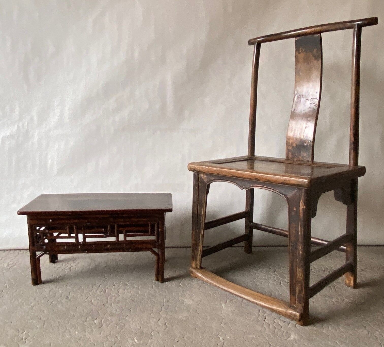 Table basse en bambou