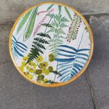 Vintage bamboo pouf