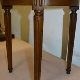 Side table in mahogany and marble top