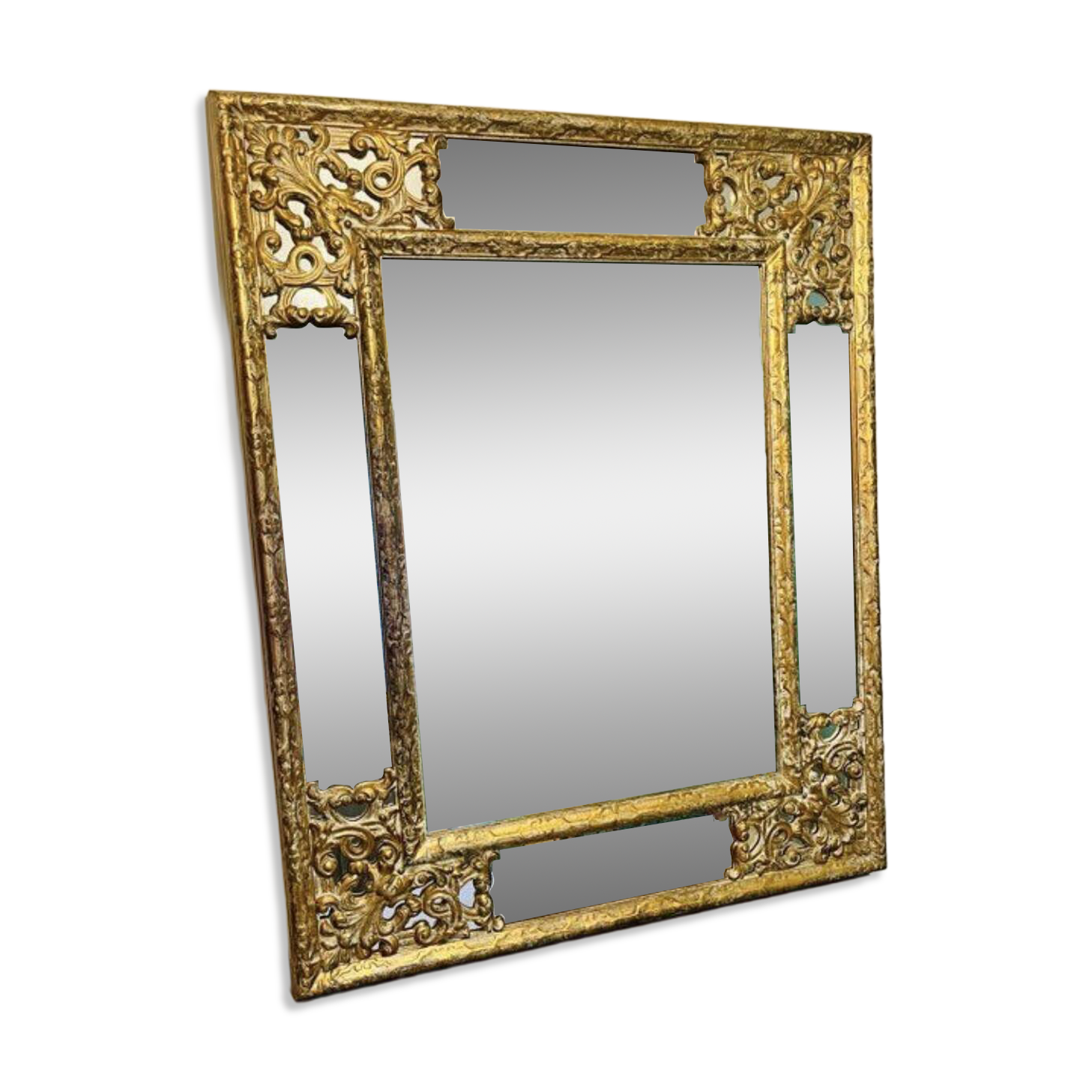 Deknudt mirror with gold frame – 83×102 cm –
