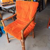 Vintage rattan armchair